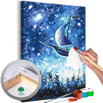 Paint by Number Kit Flying Ship