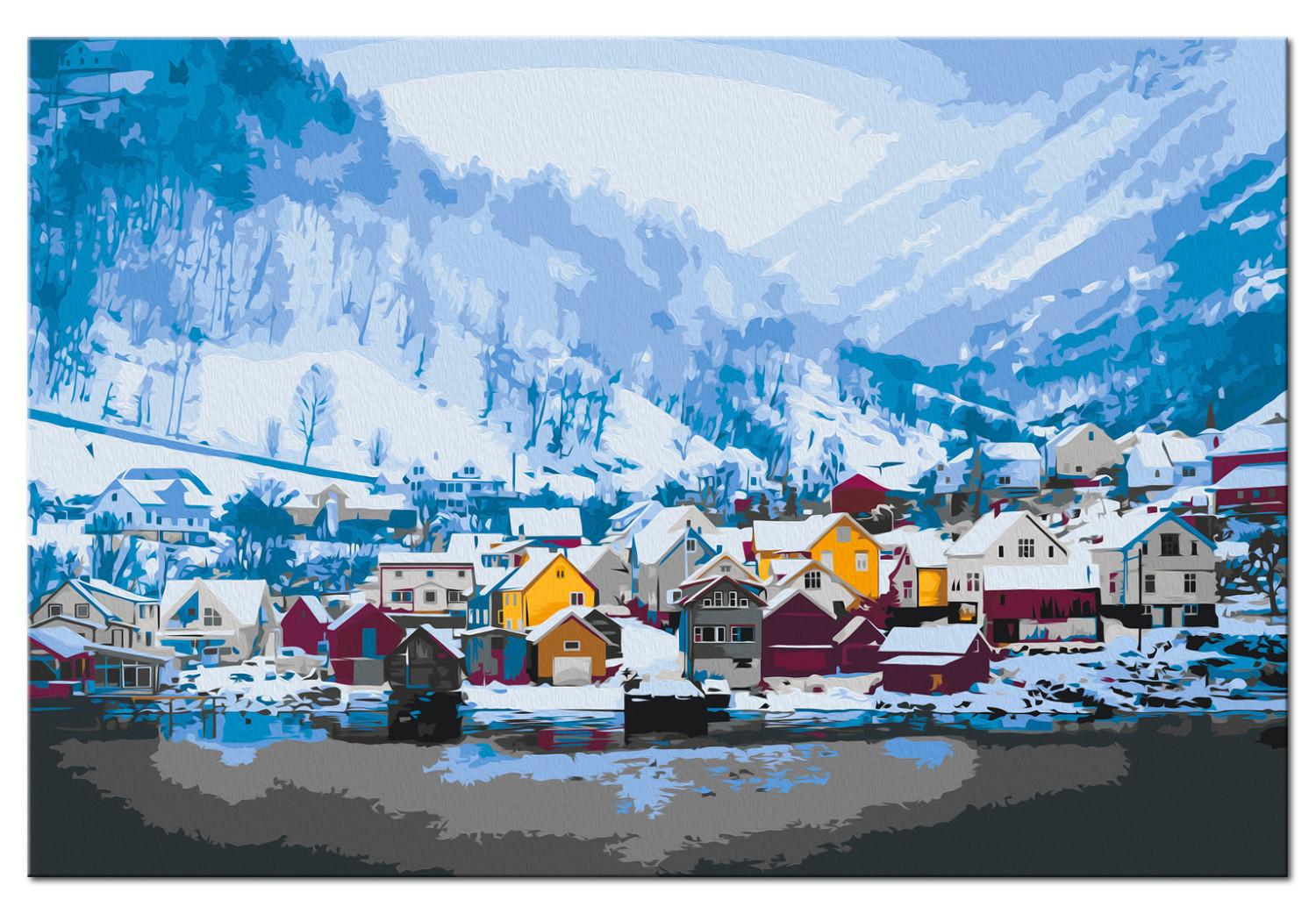 Paint by Number Kit Norwegian Climate