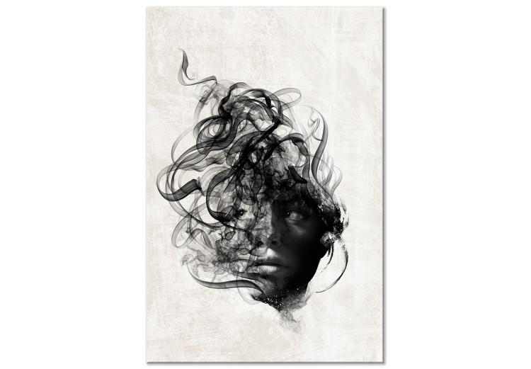 Scattered Thoughts (1-piece) Vertical - abstract black face
