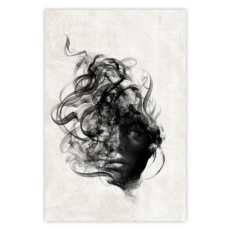 Scattered Thoughts - female face depicted in an abstract motif