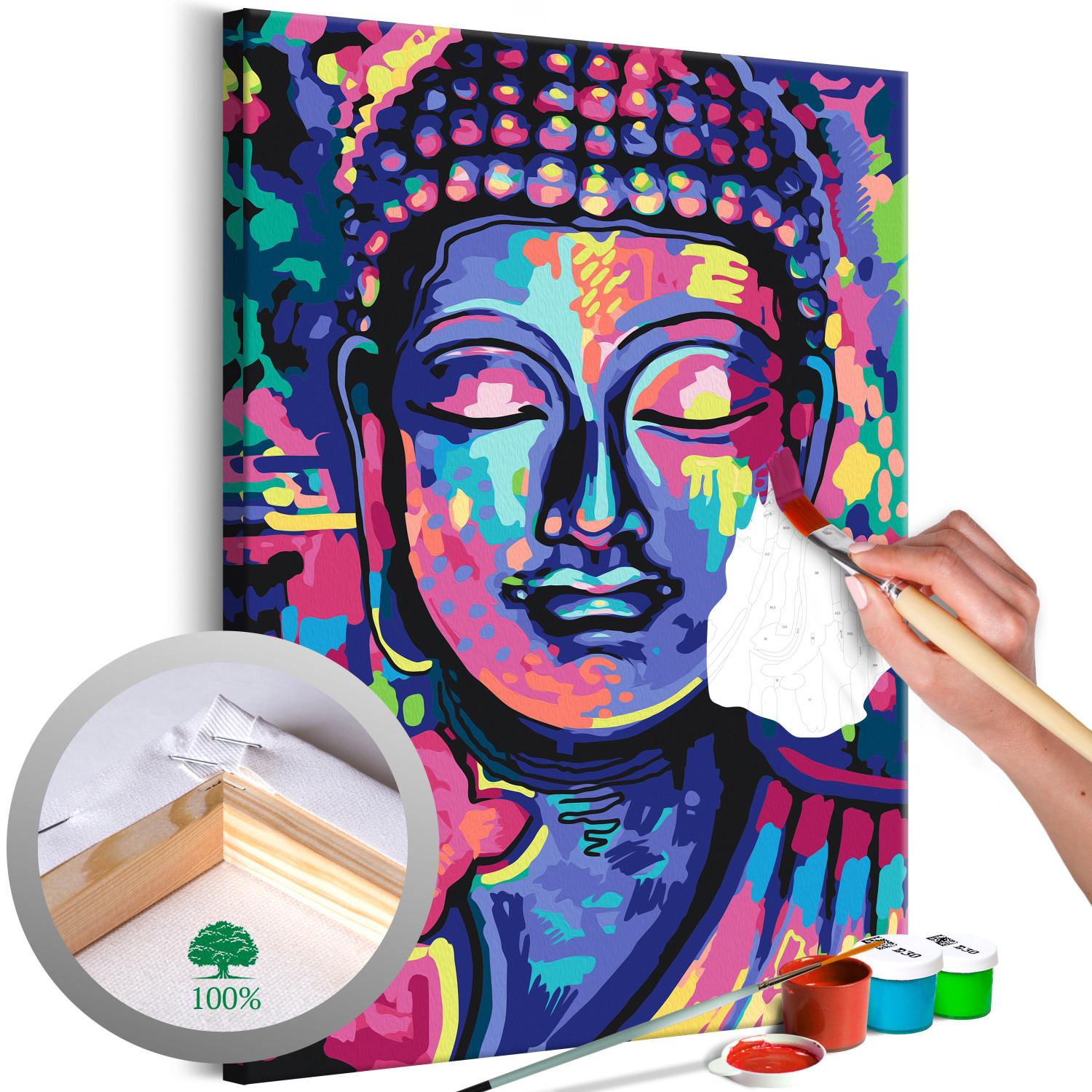 Paint by Number Kit Buddha's Crazy Colors