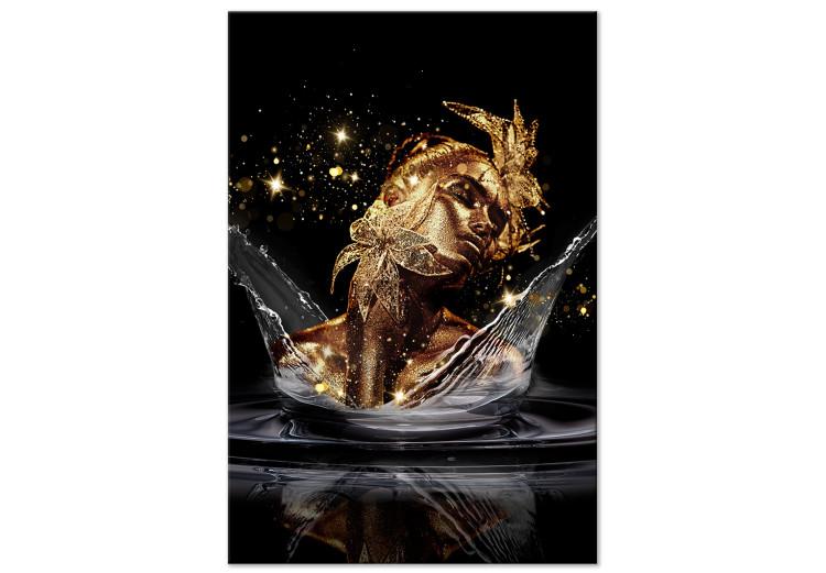 Golden Dream (1-piece) Vertical - abstract woman's face in water