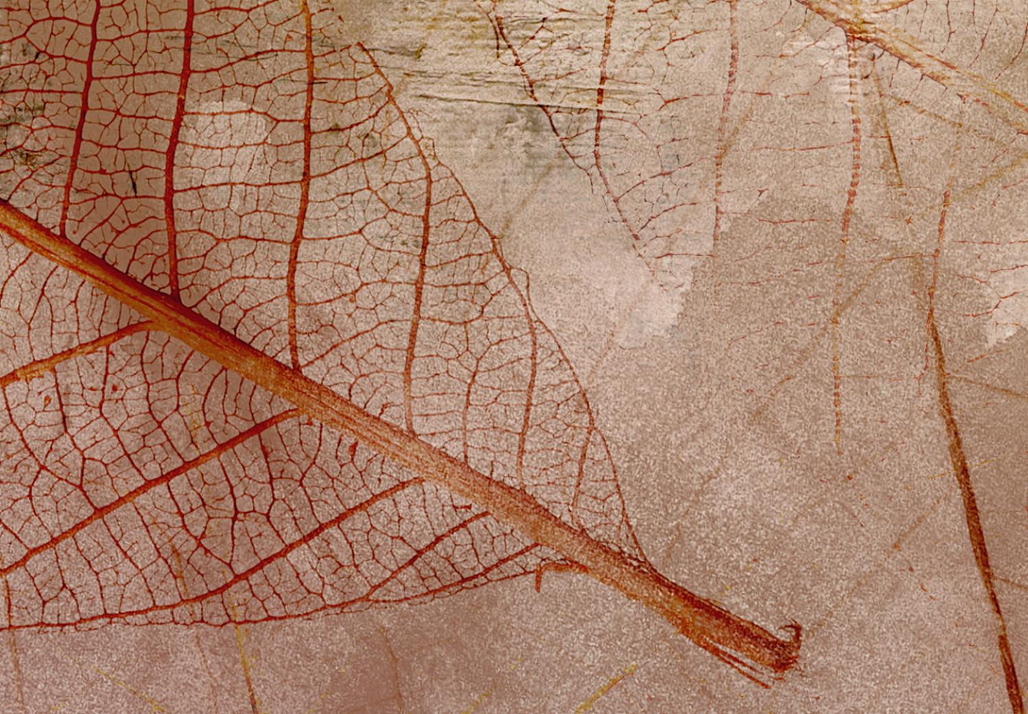 Canvas Nature's Impression (1-piece) Wide - rustic leaf texture motif