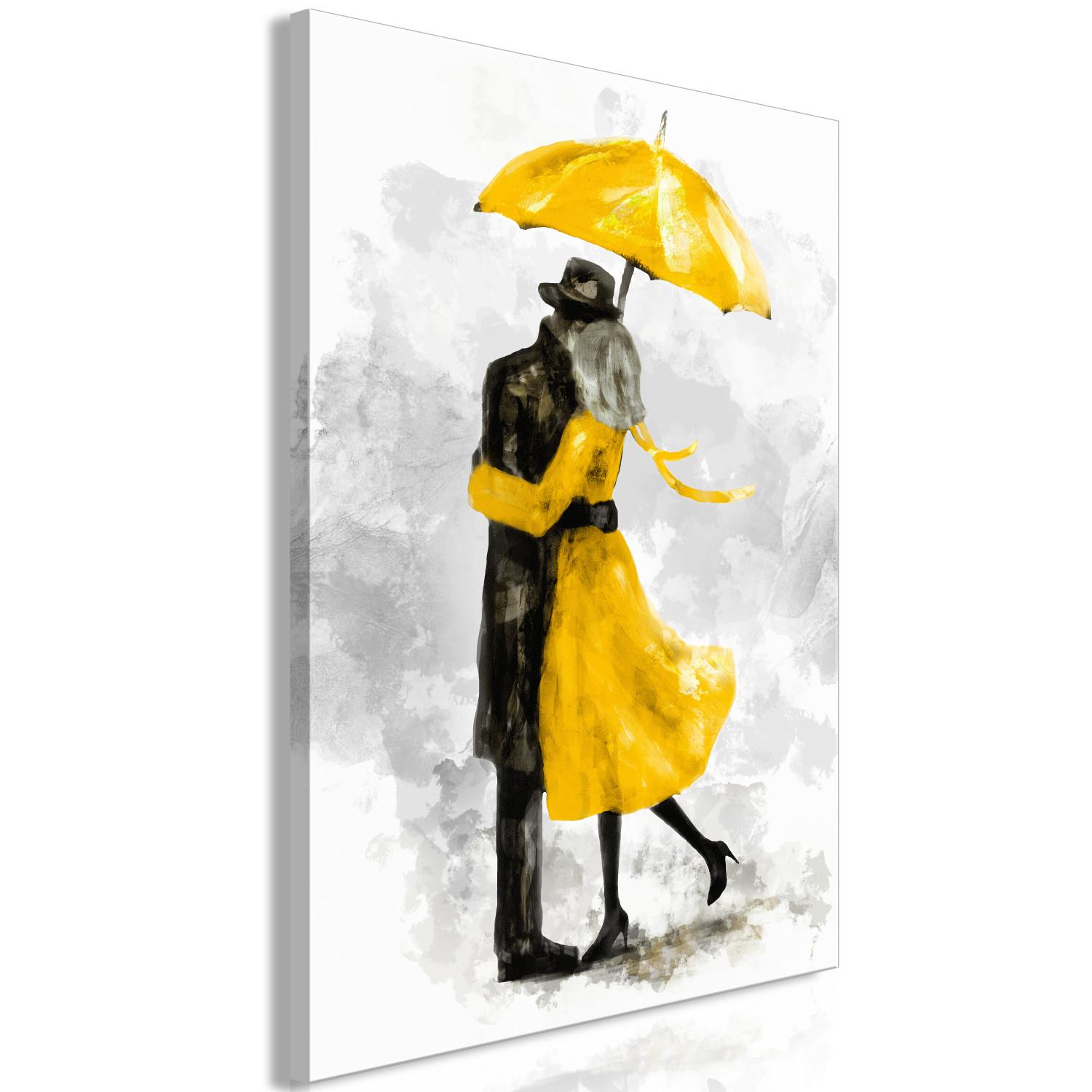 Canvas Under Yellow Umbrella (1 Part) Vertical