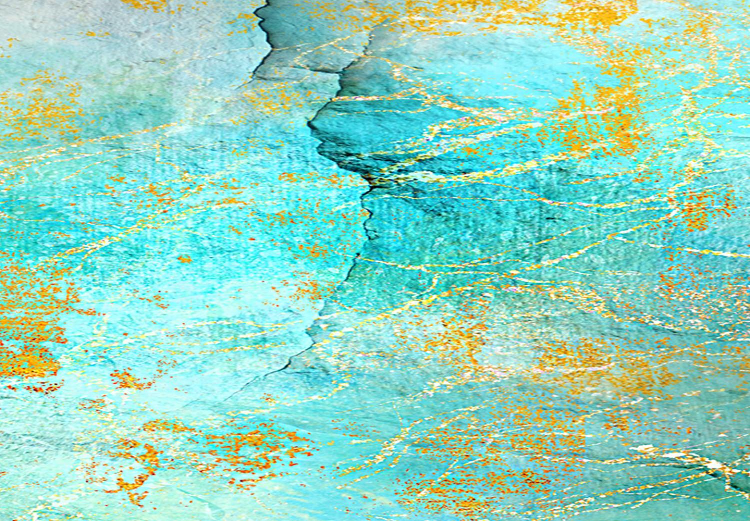 Canvas Emerald Ocean (1-piece) Narrow - abstract ocean texture
