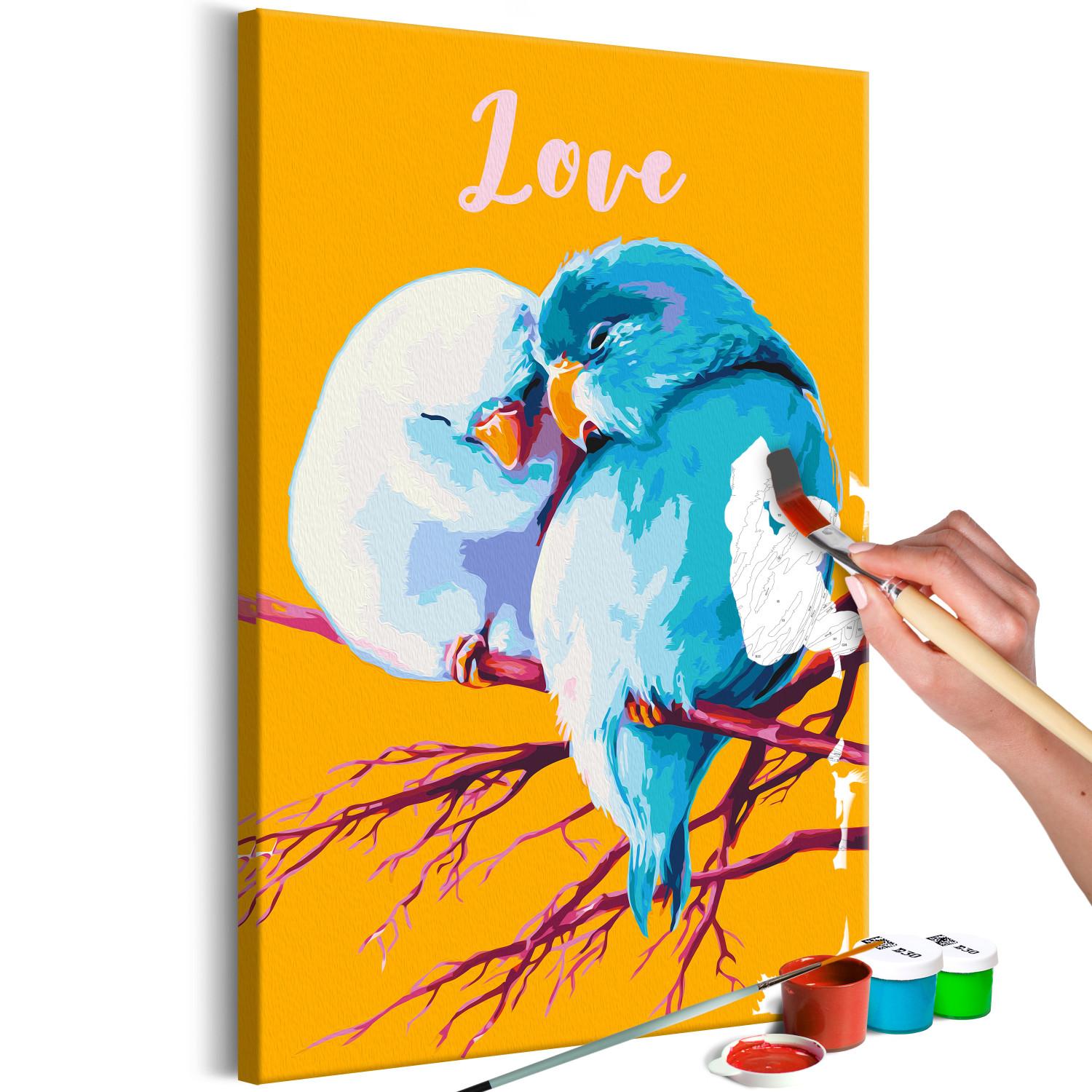 Paint by Number Kit Parrots in Love