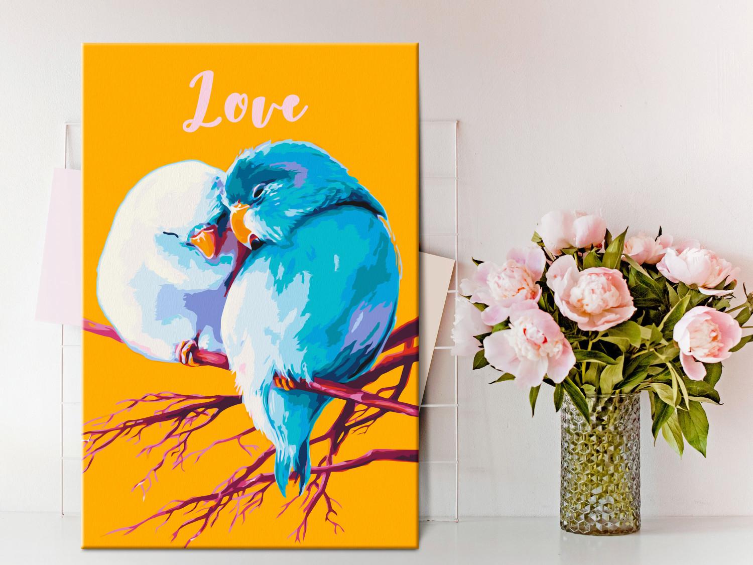 Paint by Number Kit Parrots in Love