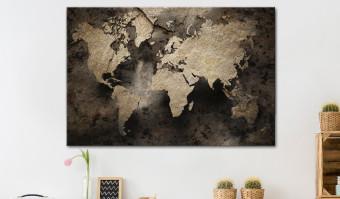 Large Canvas Map in Stone [Large Format]