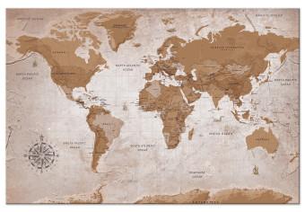Large Canvas Vintage Map: Oriental Travels [Large Format]