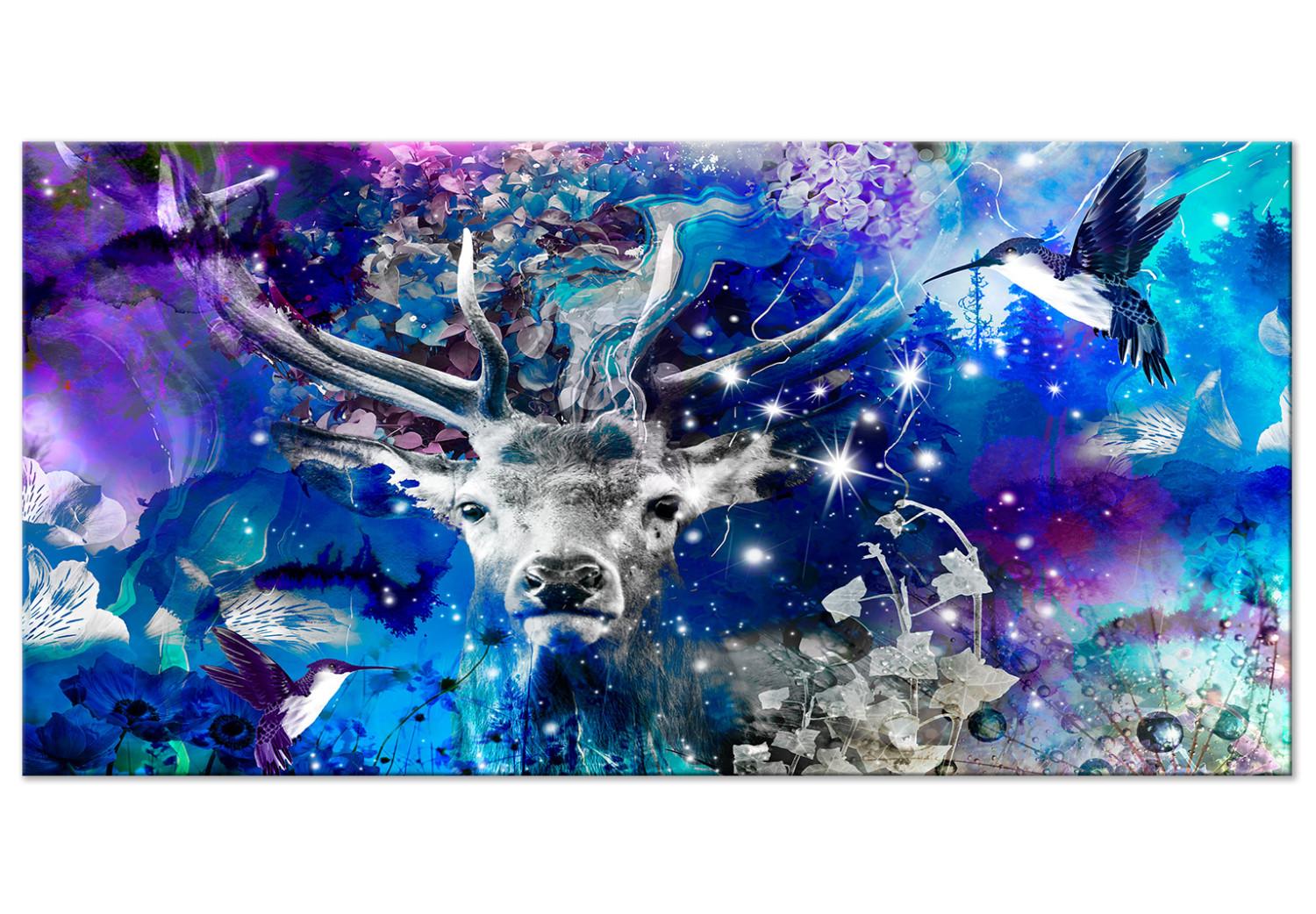 Large Canvas Blue Deer II [Large Format]