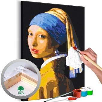Paint by Number Kit Pearl Earring