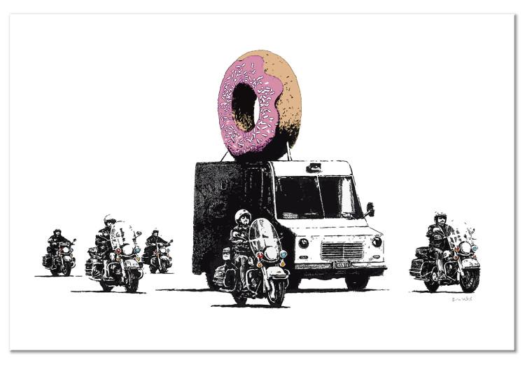 Canvas Print Donut Police (1 Part) Wide