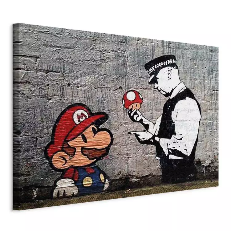 Mario and Cop by Banksy