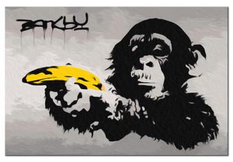 Paint by Number Kit Monkey (Banksy Street Art Graffiti)