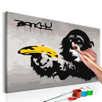 Paint by Number Kit Monkey (Banksy Street Art Graffiti)