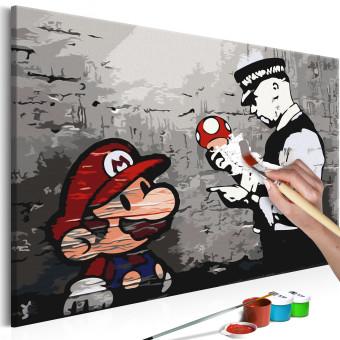 Paint by Number Kit Mario (Banksy)