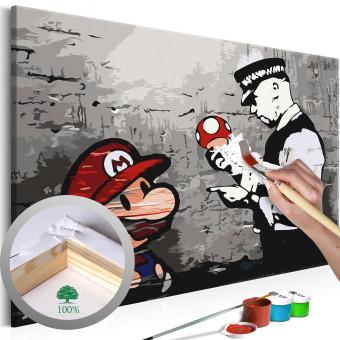 Paint by Number Kit Mario (Banksy)