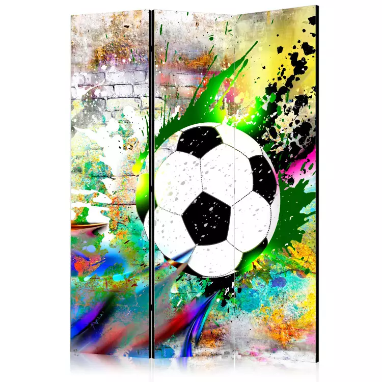 Urban Match (3-piece) - soccer and colorful brick background