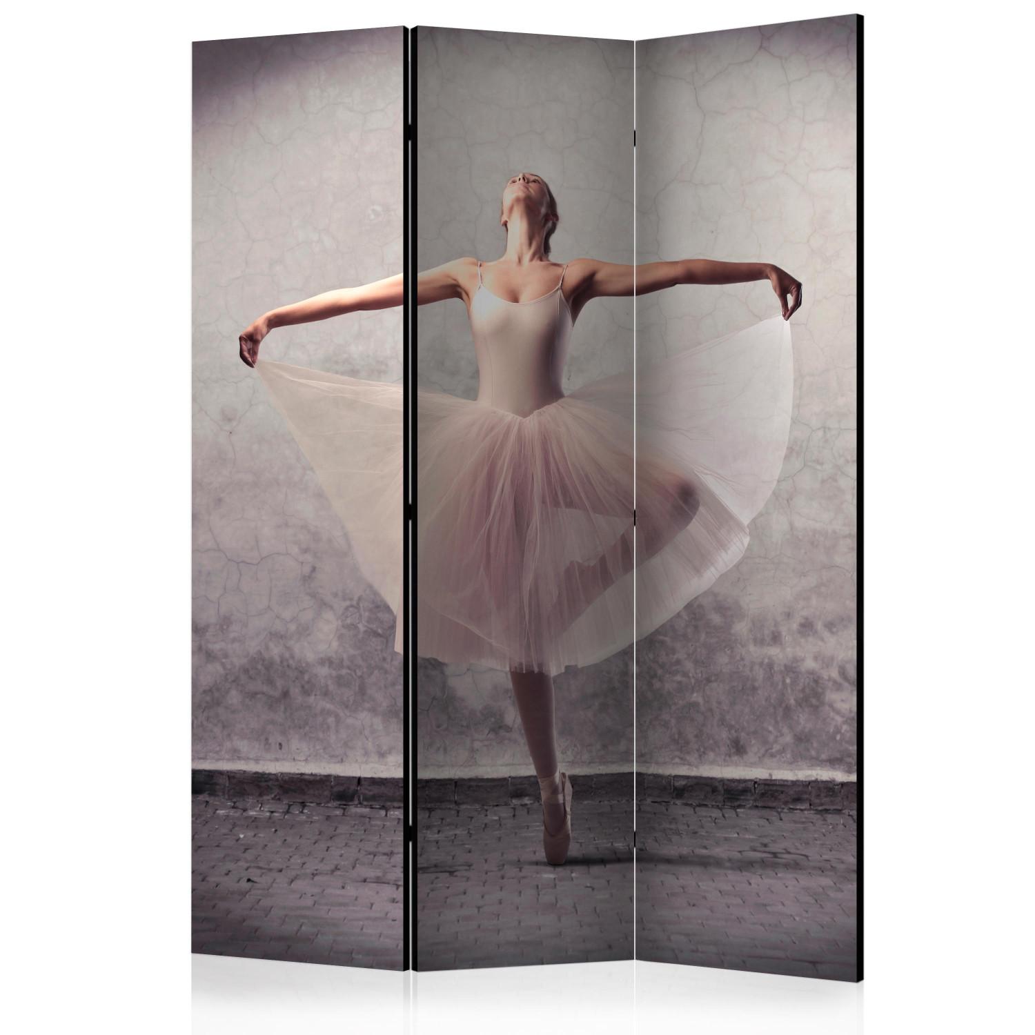 Room Divider Ballet - Poetry Without Words (3-piece) - woman dancing on the street