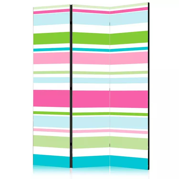 Bright Stripes (3-piece) - colorful horizontal stripes on a white background