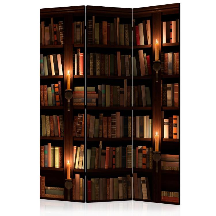 Bookshelves (3-piece) - composition with a wooden bookshelf