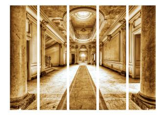 Room Divider Marble Mystery - sepia II - light marble building architecture