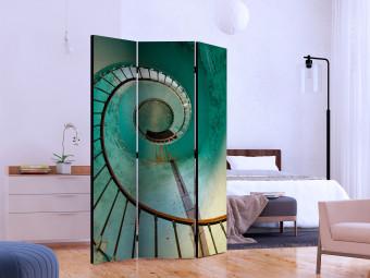 Room Divider Lighthouse - Stairs - turquoise spiral staircase