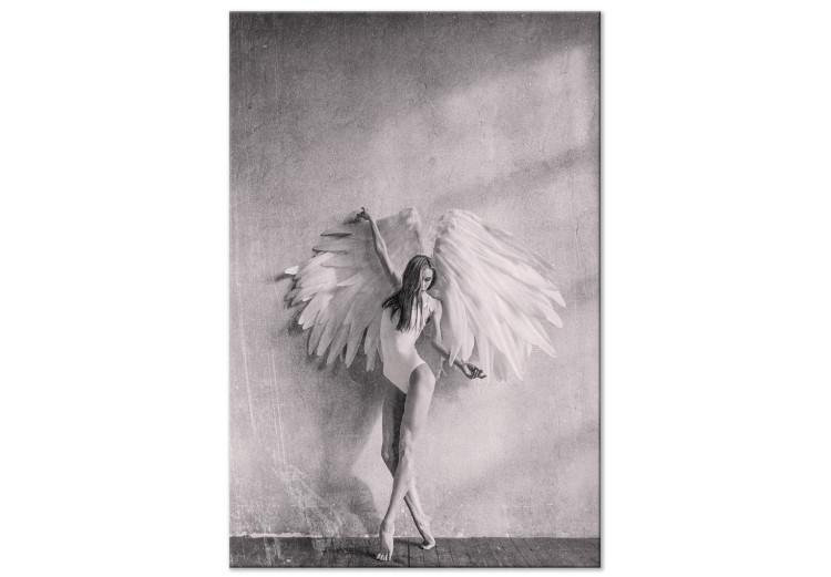 Winged (1-piece) Vertical - black and white woman with wings