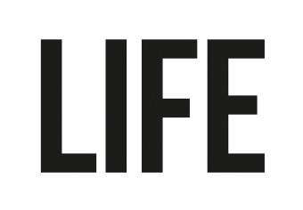 Canvas Life is a party - typographic graphic with an English quote