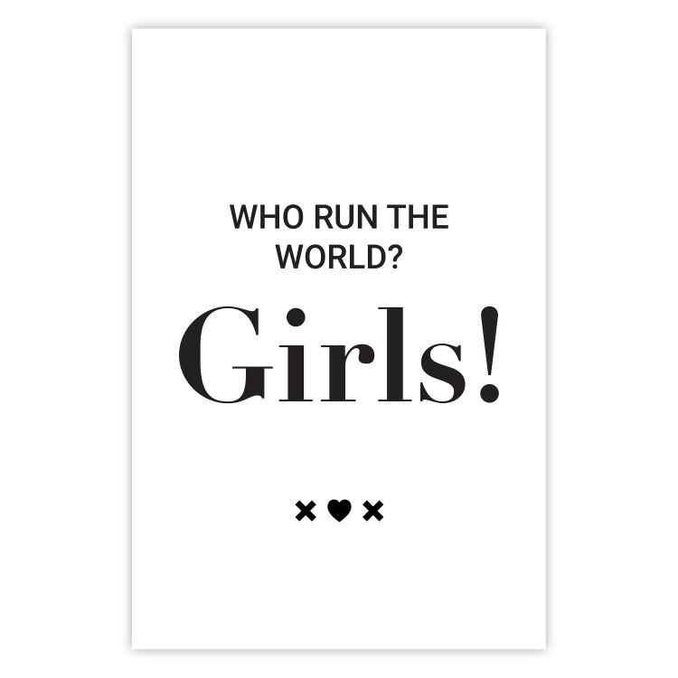 Who Run The World? Girls! - black English quotes in the form of a citation