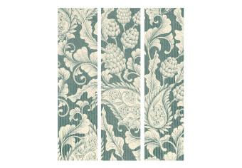 Room Divider Plaster Ornaments (3-piece) - composition of light flowers and plants