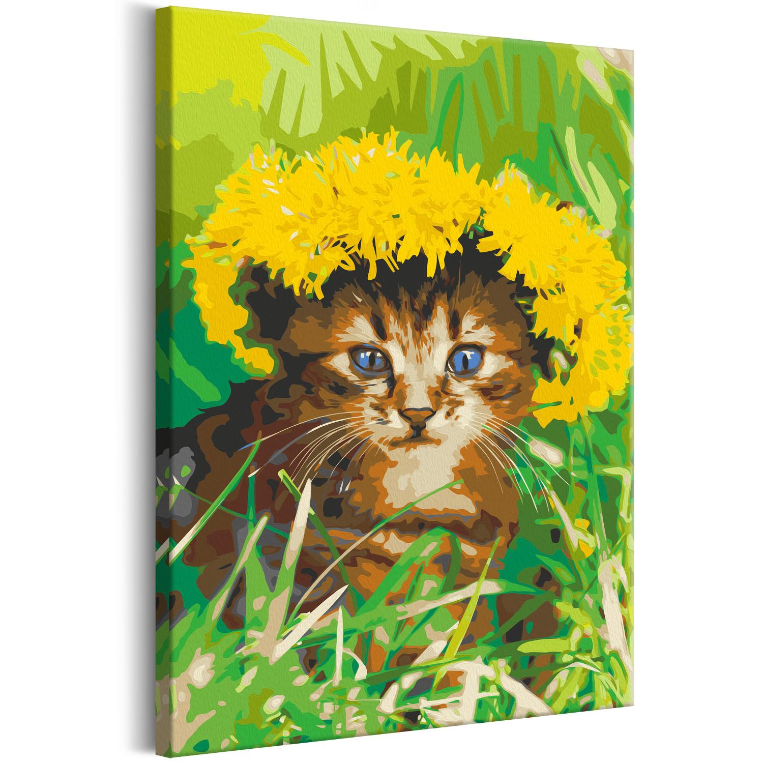 Paint by Number Kit Dandelion Cat