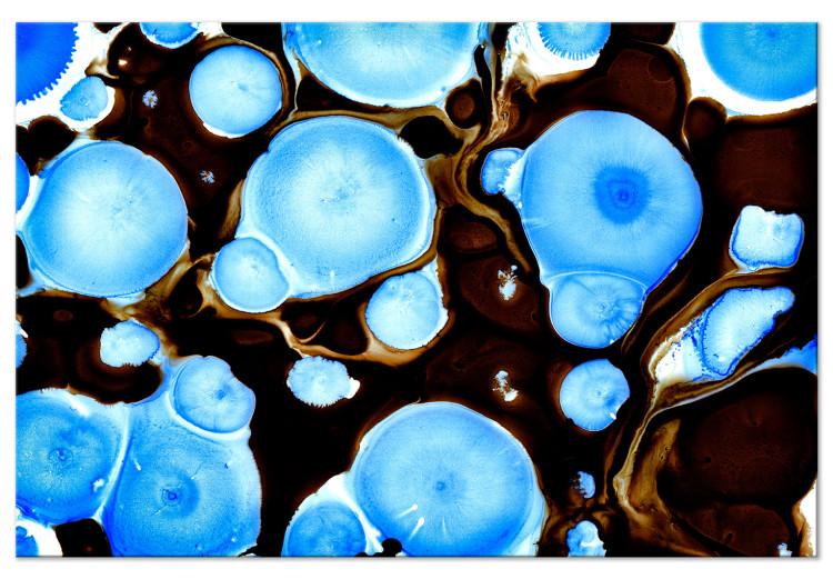 Bio shapes - abstraction in illuminated blue and dark bronze