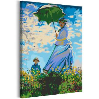 Paint by Number Kit Claude Monet: Woman with a Parasol