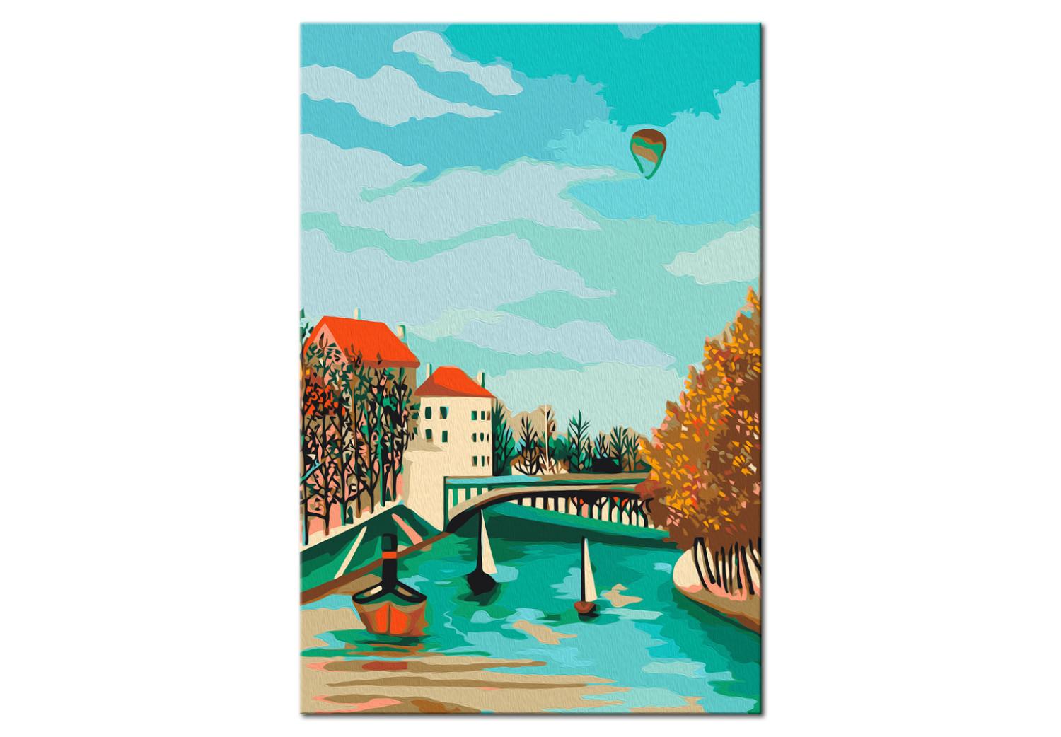 Paint by Number Kit Henri Rousseau - Study for View of the Pont de Sèvres