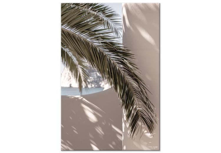 Terrace with a View (1-piece) Vertical - palm tree leaf in Morocco