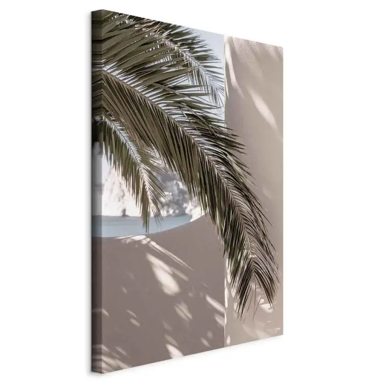 Terrace with a View Vertical - palm tree leaf in Morocco