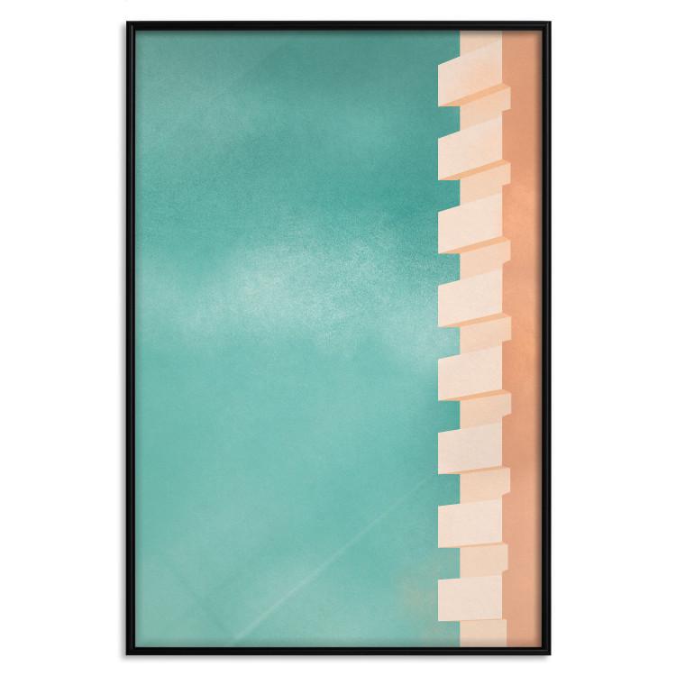 Northern Balconies - architecture of a pastel-colored wall against a bright sky