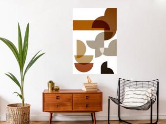 Poster Sand Composition - abstract composition of geometric figures