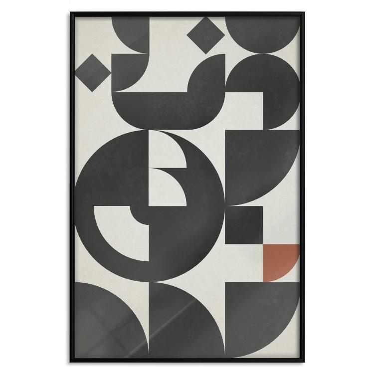 Great Waves - abstract composition of black geometric figures