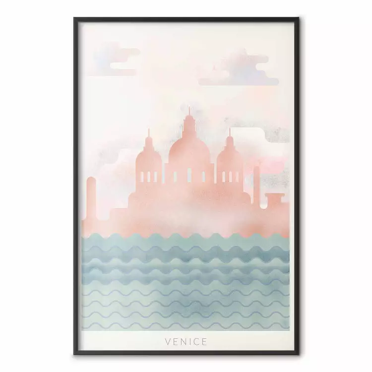 Spring in Venice - pastel sea composition against architecture backdrop