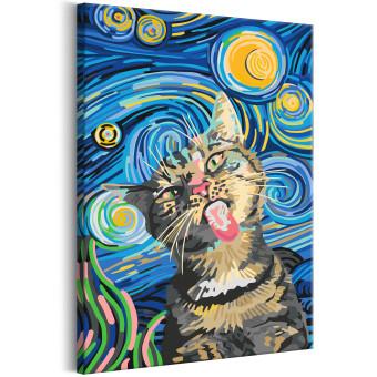 Paint by Number Kit Freaky Cat