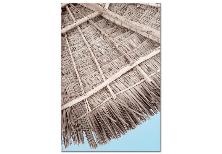 Canvas Print Straw Roof - Roofing, Skeleton and Staircase Cover
