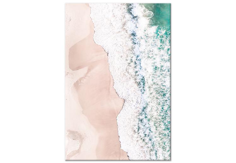 Canvas Print Turquoise Waves - Sea Coast from Aerial view with Waves