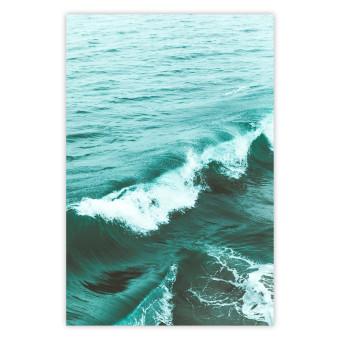 Poster Playful Wave - marine composition of turquoise water with small waves