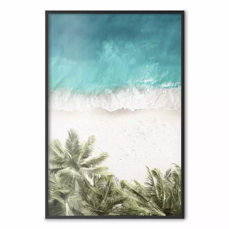 Turquoise Expansion - tropical beach and plant landscape against sea