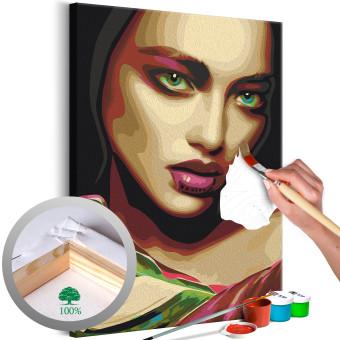 Paint by Number Kit Indian Beauty