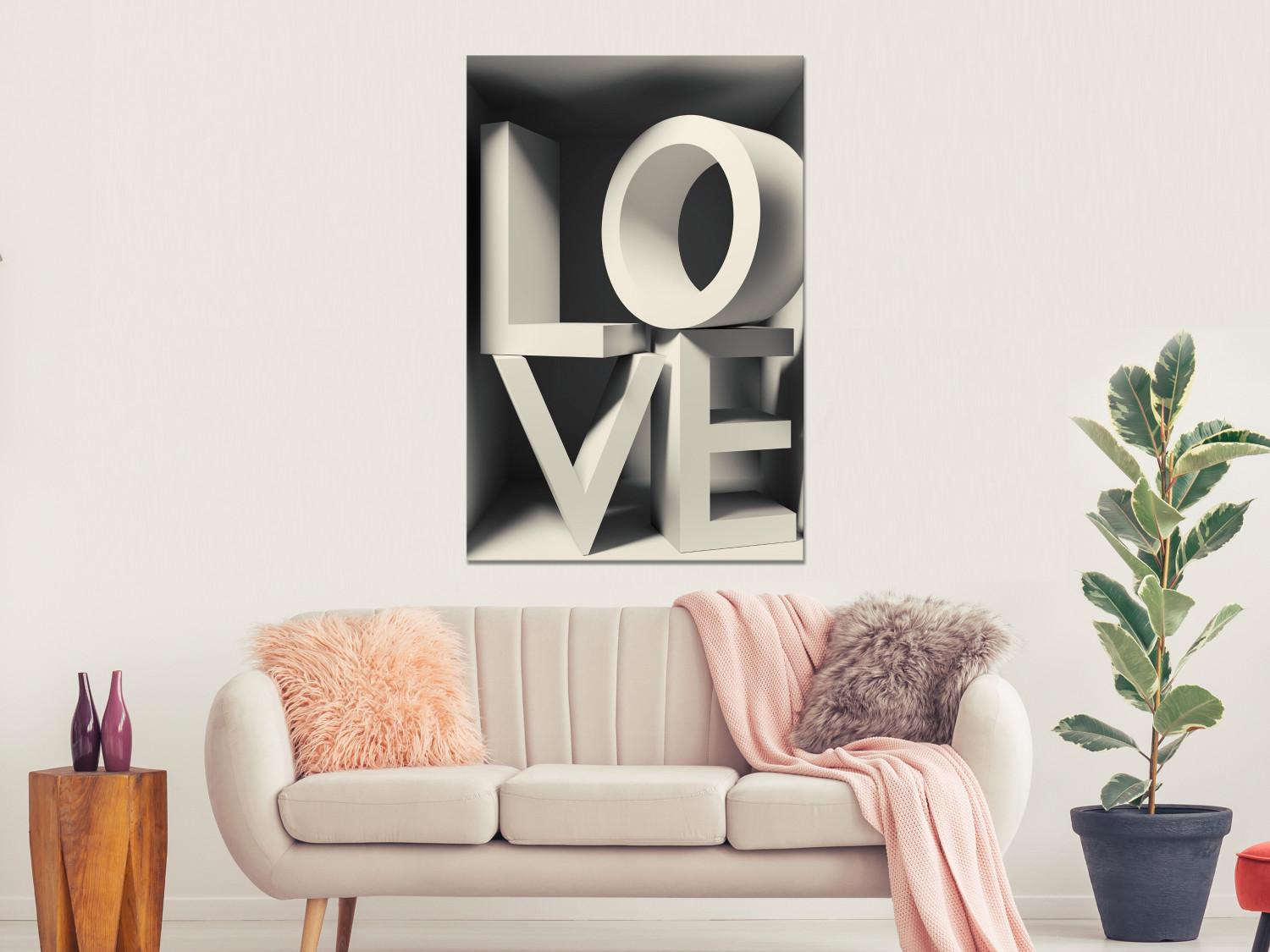 Canvas Love Letters - Spatial Letters Arranging In Love