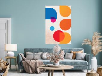 Poster Colorful Harmony - colorful geometric figures in an abstract motif