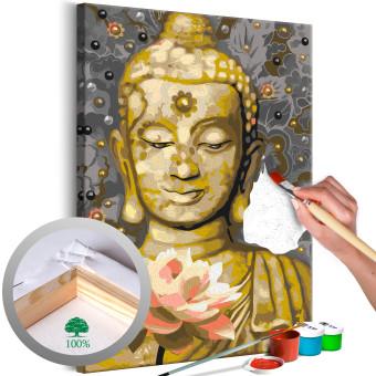 Paint by Number Kit Golden Statue 